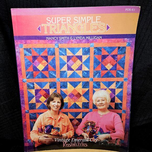 Vtg Super Simple Triangles Book Nancy Smith & Lynda Milligan Quilt Pattern 2006 - Picture 10 of 10